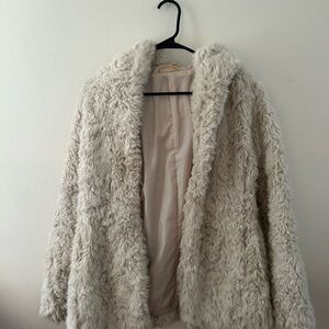 Hollister Cream Teddy Jacket